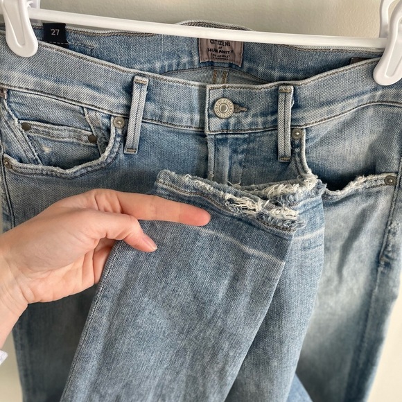 Citizens of Humanity Rocket Crop Mid-Rise Skinny Jeans - Light Wash - Size 27 - Picture 10 of 15